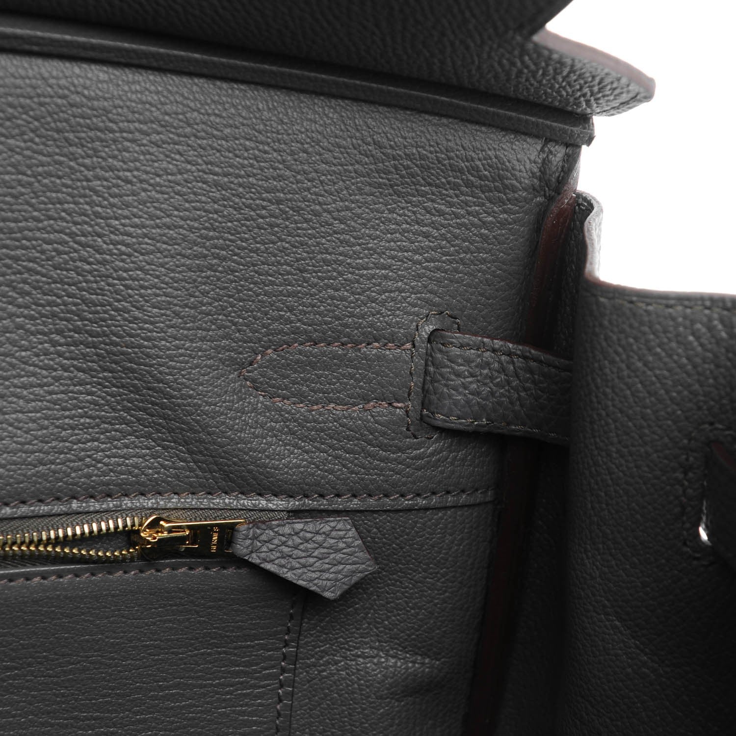 Hermes Togo Birkin 35 Etain 19 of 22