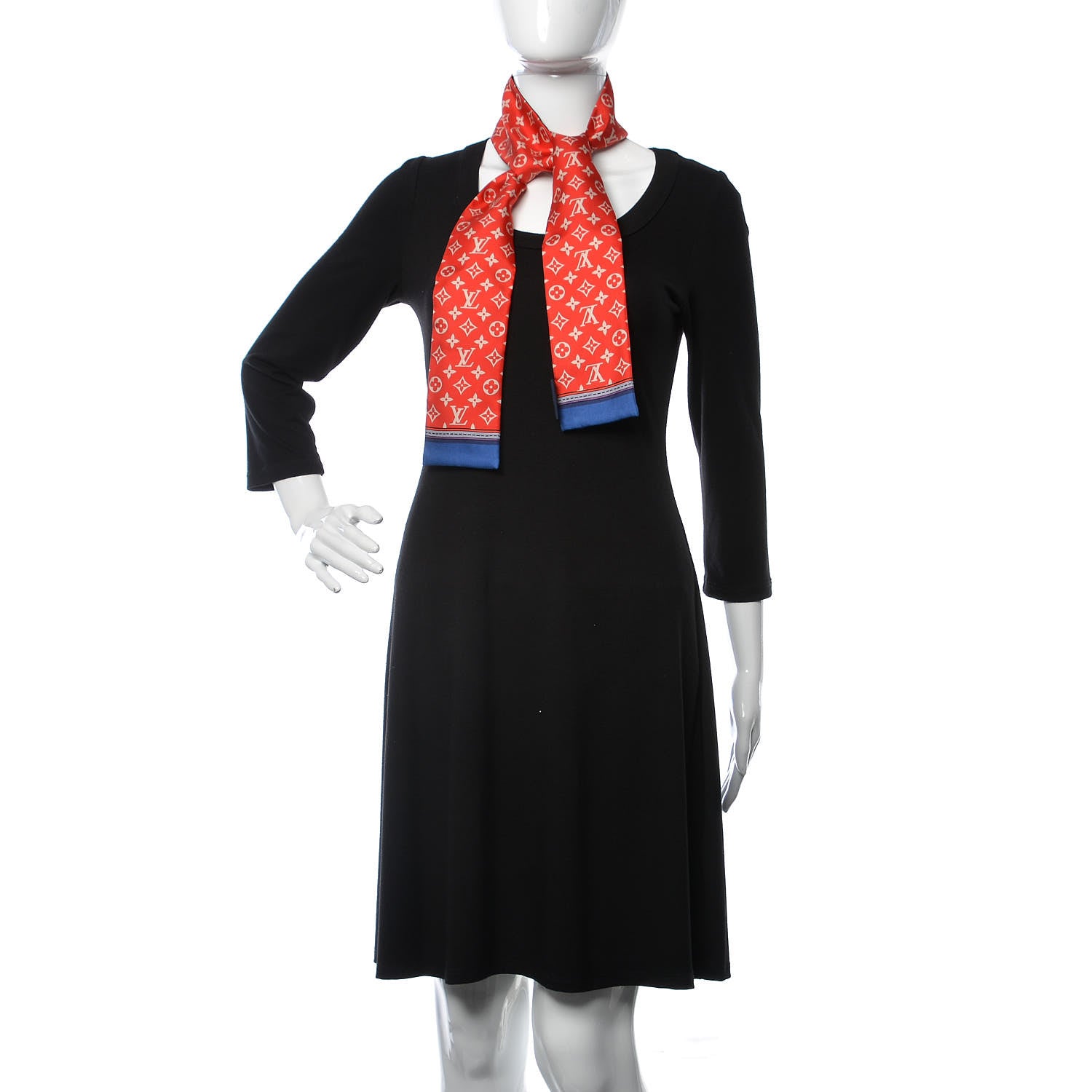 Louis Vuitton Silk Monogram Superstition Bandeau Black 2 of 5