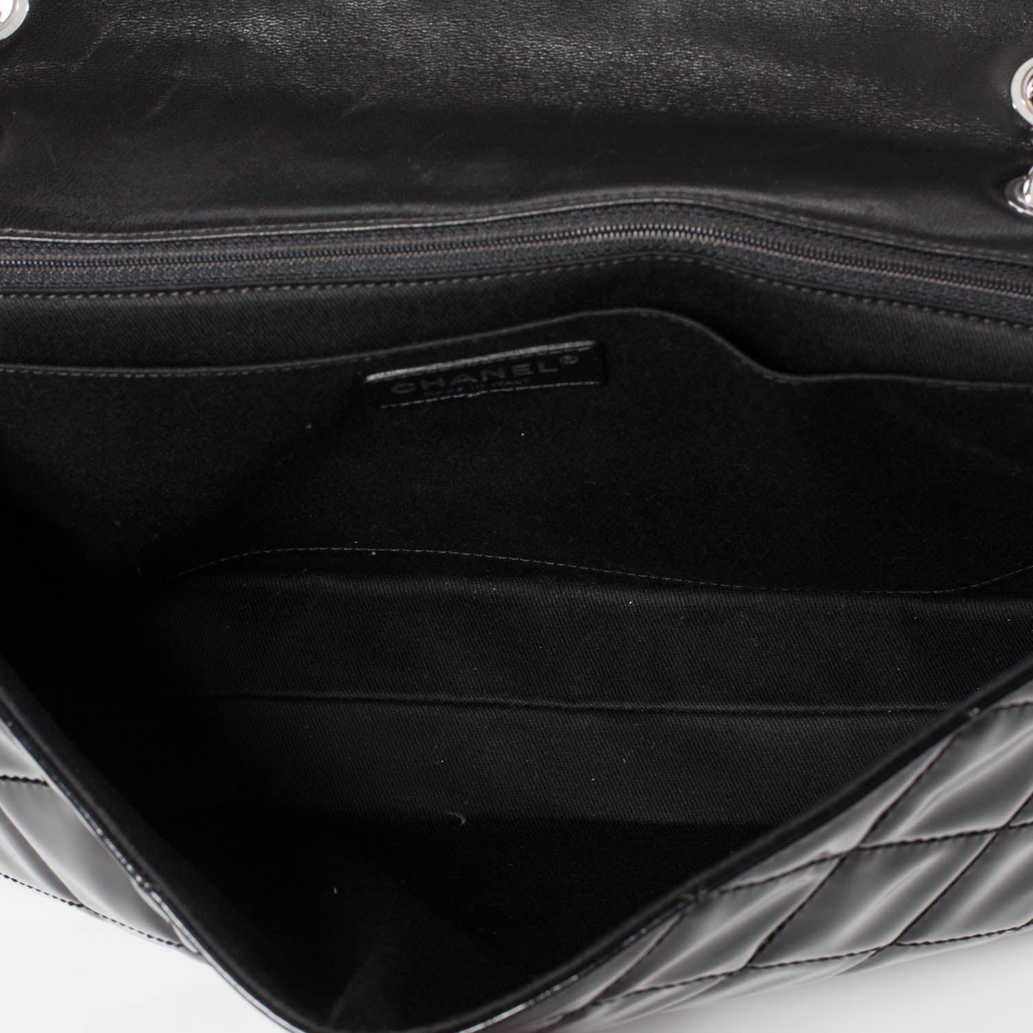 Chanel Vinyl Quilted In the Business Flap Bag Black 7 of 11