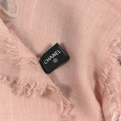 Chanel Cashmere Icons Shawl Pink 3 of 3