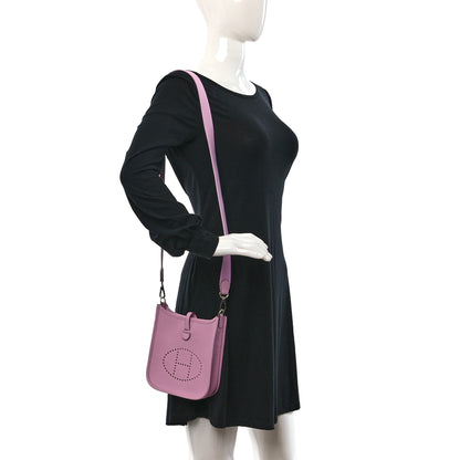 Hermes Taurillon Clemence Evelyne TPM Mauve Sylvestre 2 of 10