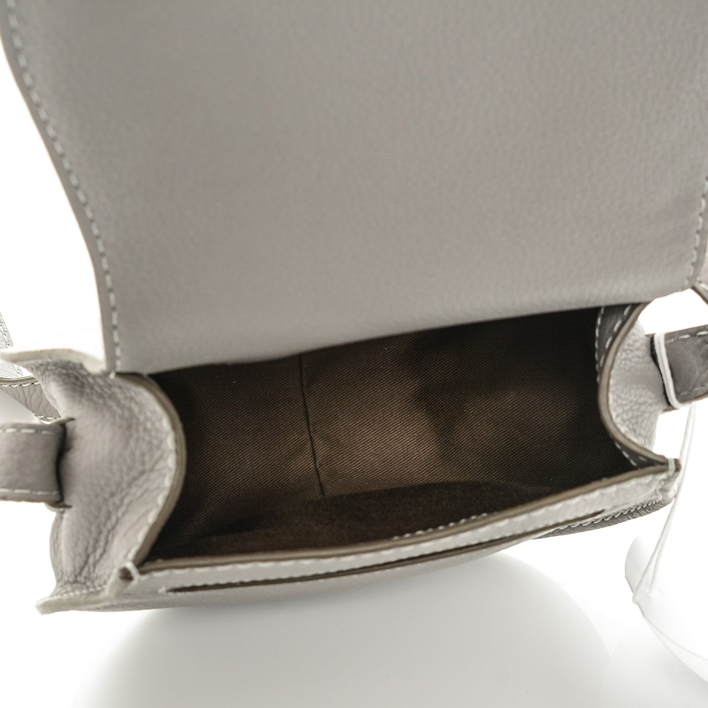 Calfskin Mini Marcie Round Crossbody Bag Cashmere Grey