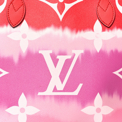 Louis Vuitton Monogram Escale Neverfull MM Rouge 7 of 10