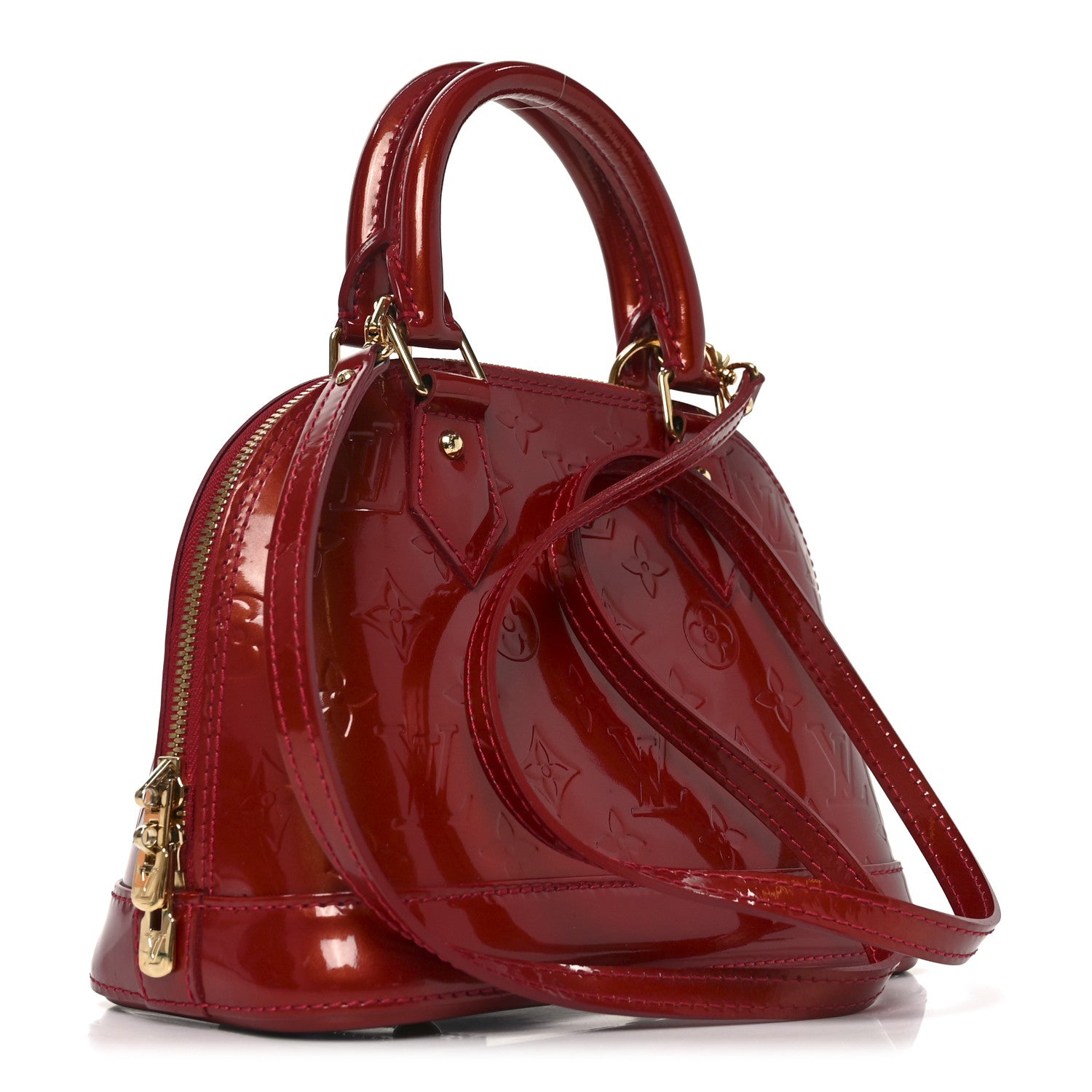 Louis Vuitton Vernis Alma BB Rose Indien 3 of 9
