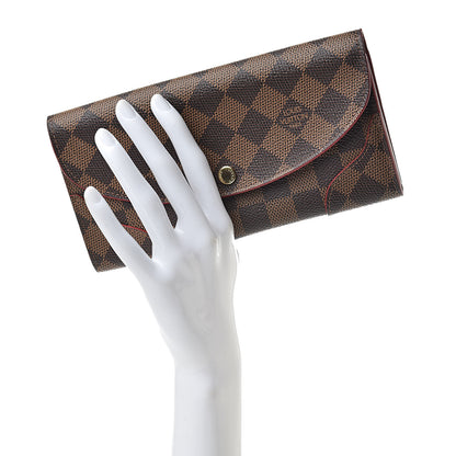 Louis Vuitton Damier Ebene Caissa Wallet Cherry 2 of 8