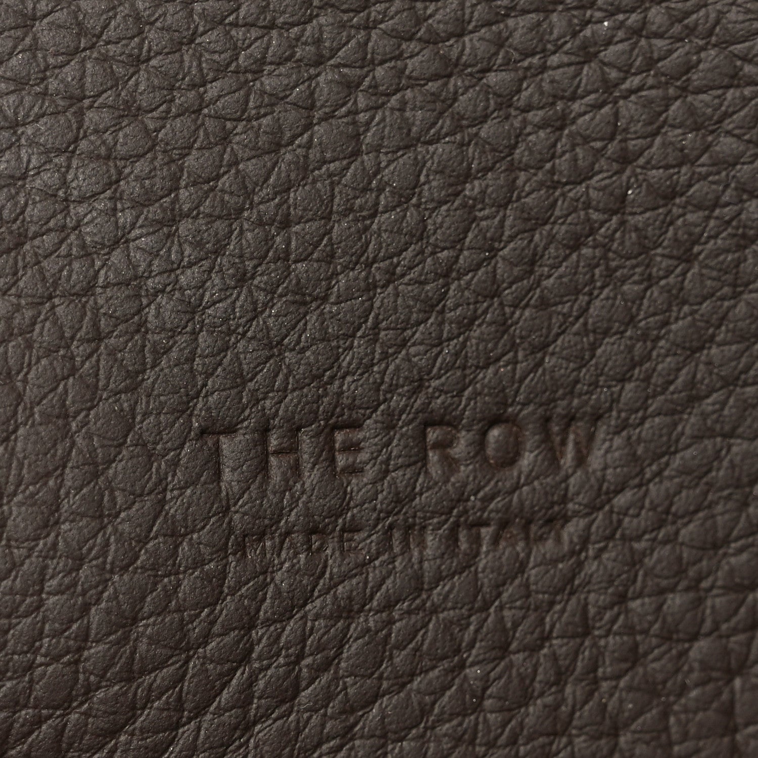 The Row Matte Grained Calfskin Soft Margaux 12 Dark Chocolate 6 of 9