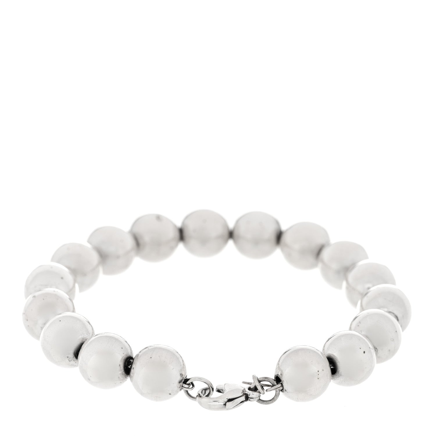 Tiffany Sterling Silver 10mm HardWear Ball Bracelet 2 of 3
