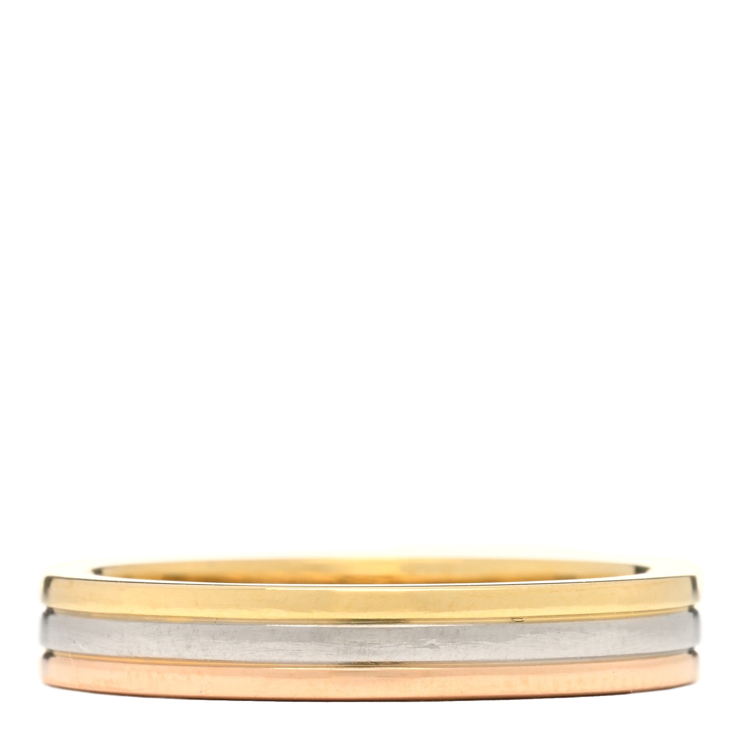 18K Pink White Yellow Gold 3.5mm Vendome Louis Cartier Wedding Band Ring 54 7