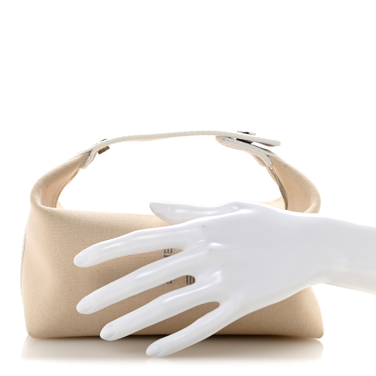 Hermes Canvas Small Bride-A-Brac Pouch Natural 2 of 6
