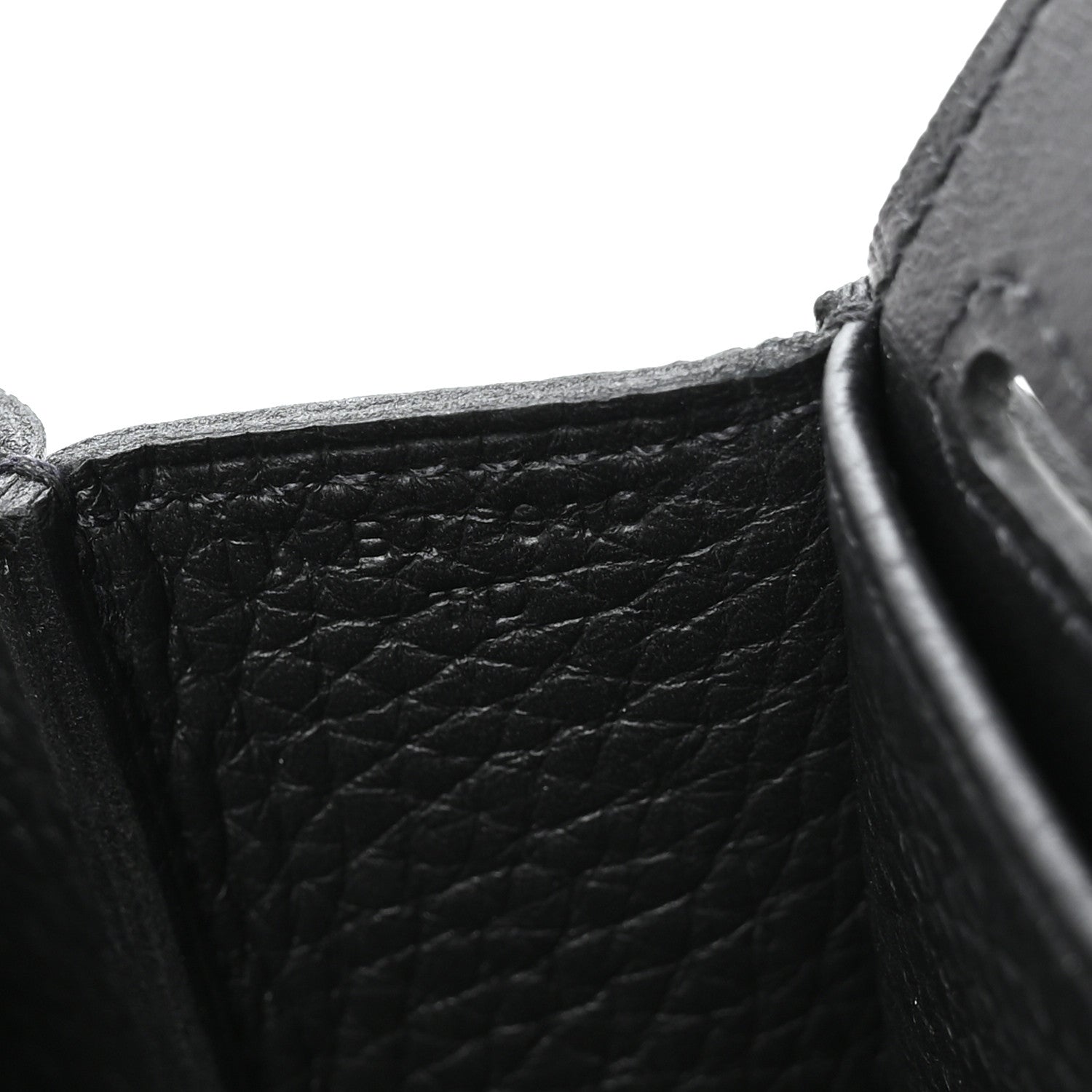Hermes Taurillon Clemence Halzan 25 Black 7 of 11