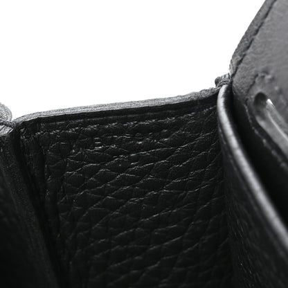 Hermes Taurillon Clemence Halzan 25 Black 7 of 11