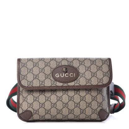 Gucci GG Supreme Monogram Neo Vintage Web Belt Bag Brown 1 of 12