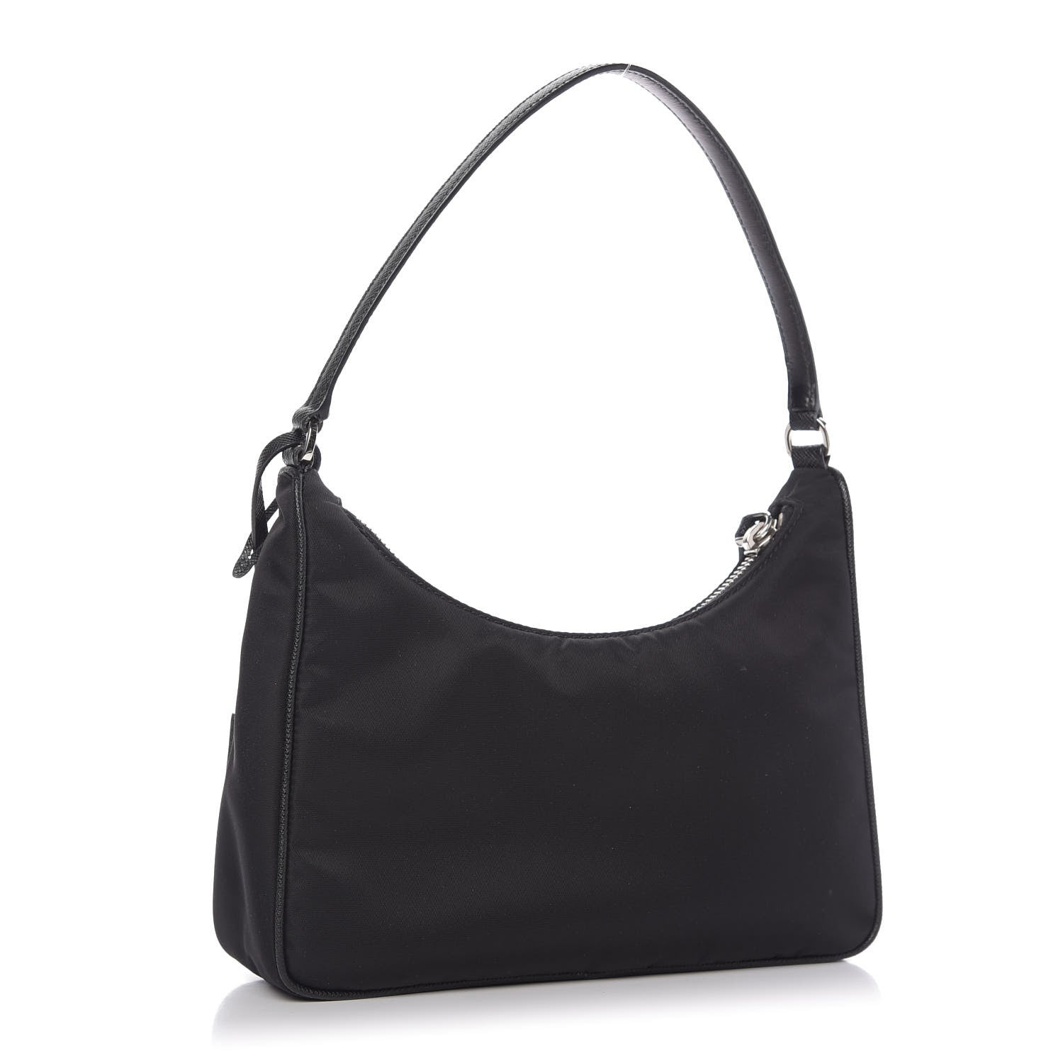 Prada Tessuto Nylon Saffiano Mini Re-Edition 2005 Bag Black 3 of 9