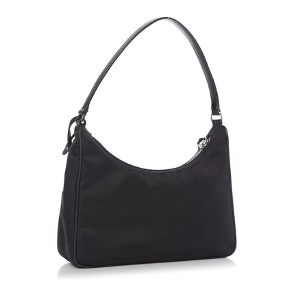 Prada Tessuto Nylon Saffiano Mini Re-Edition 2005 Bag Black 3 of 9