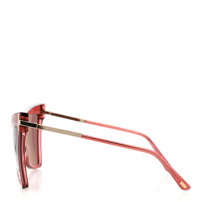 Tom Ford Acetate Tallulah TF767 Sunglasses Red 3 of 8