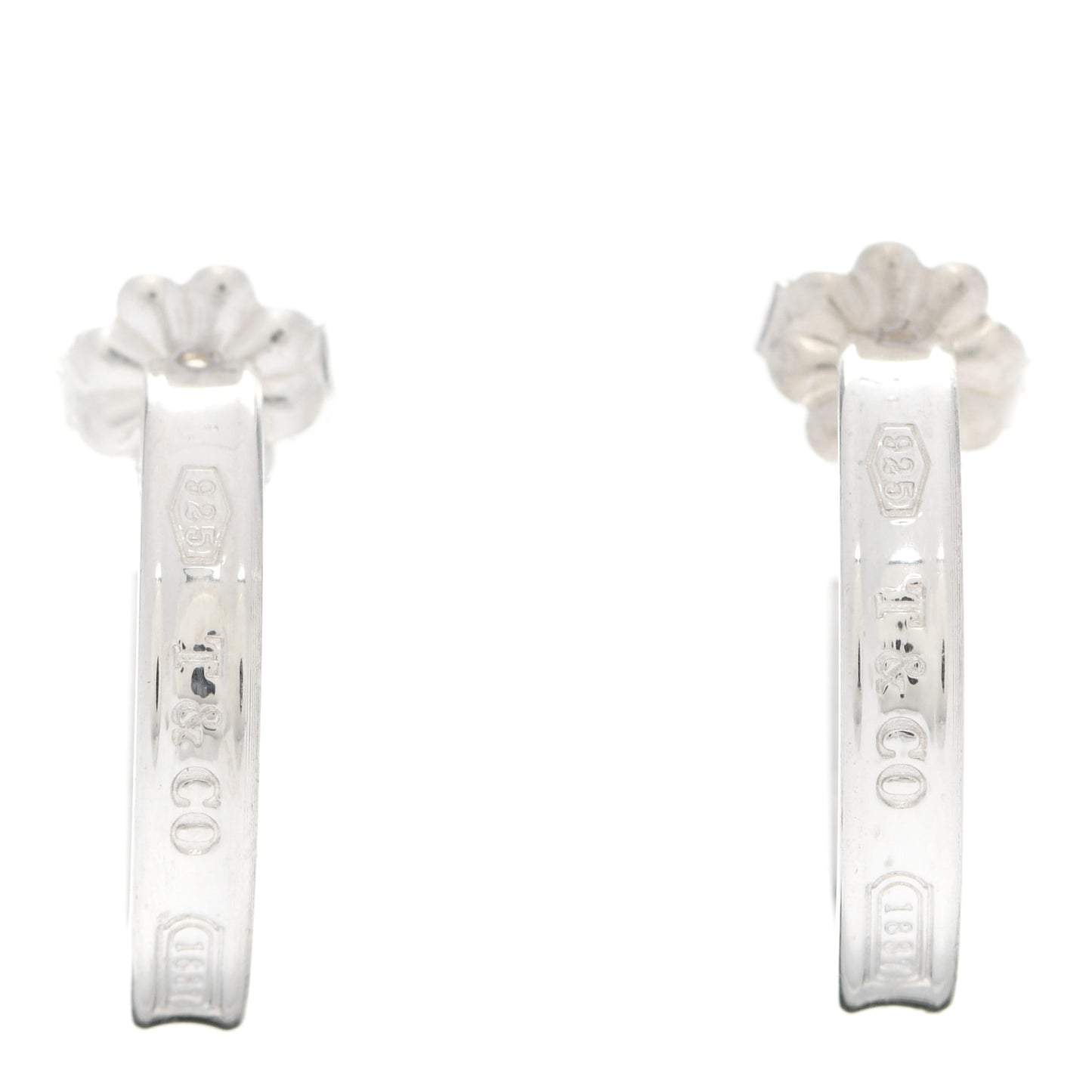 Sterling Silver 1837 Small Narrow Hoop Earrings