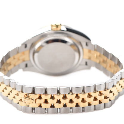 Rolex Stainless Steel 18K Yellow Gold 28mm Oyster Perpetual Datejust Watch Champagne Roman 279173 3 of 5