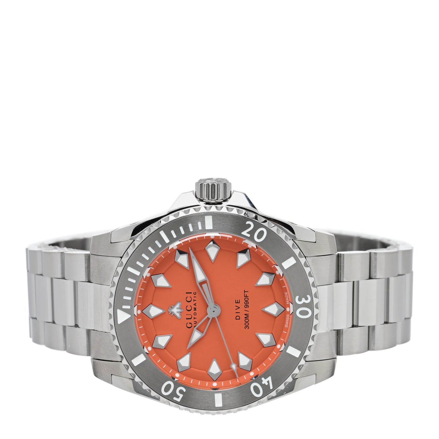 Stainless Steel 40mm Dive Automatic Watch Orange