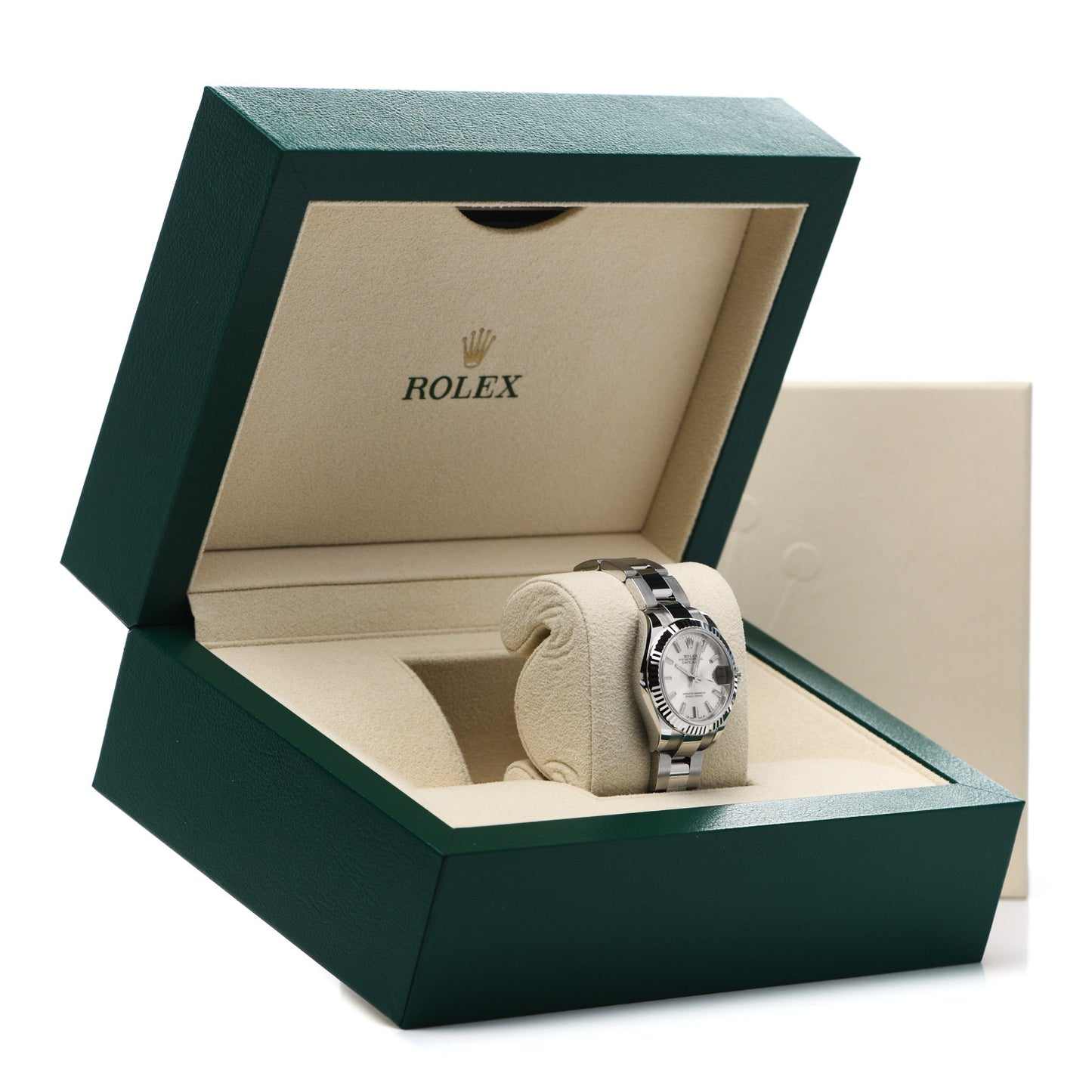 Stainless Steel 18K White Gold 28mm Oyster Perpetual Datejust Watch Silver 279174
