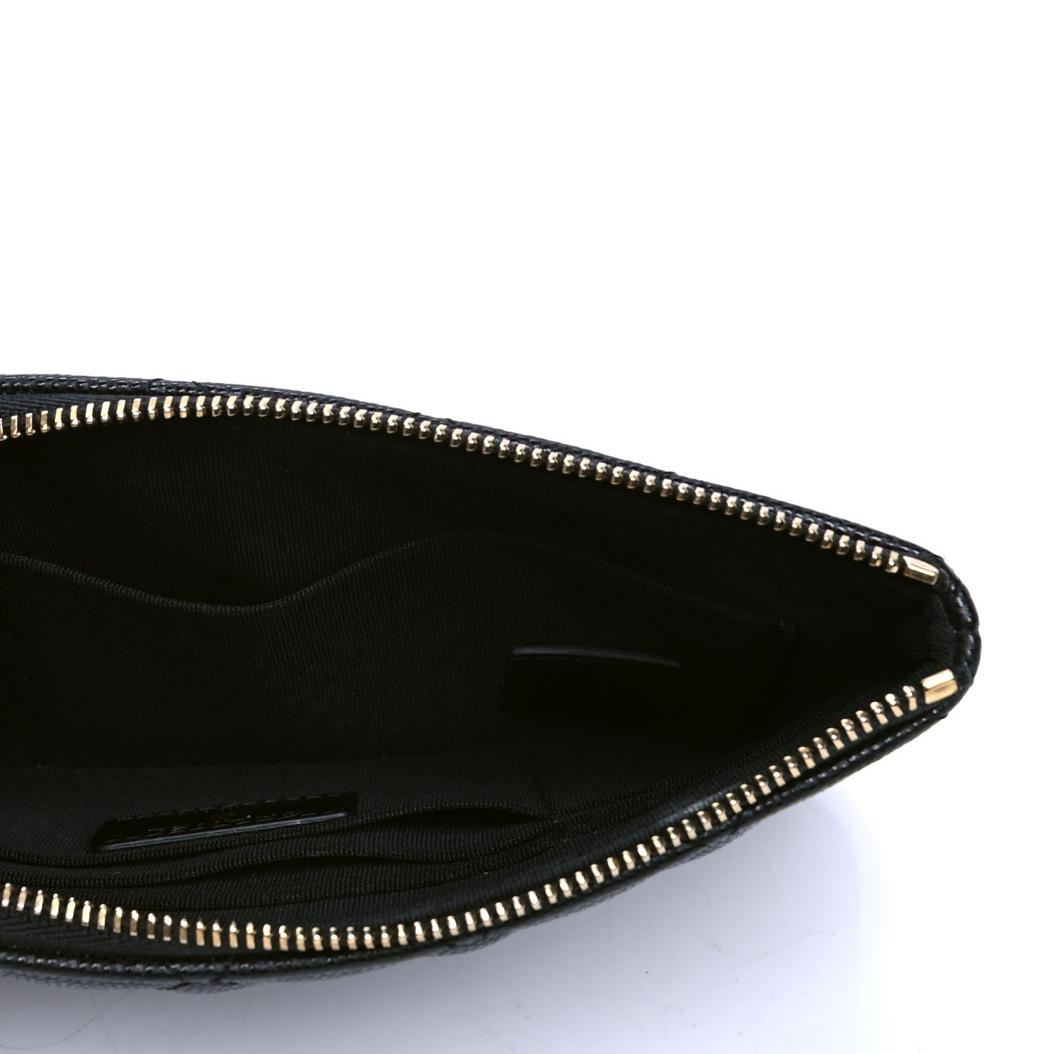 Chanel Caviar Quilted Small French New Wave CC Pouch Black 4 of 4