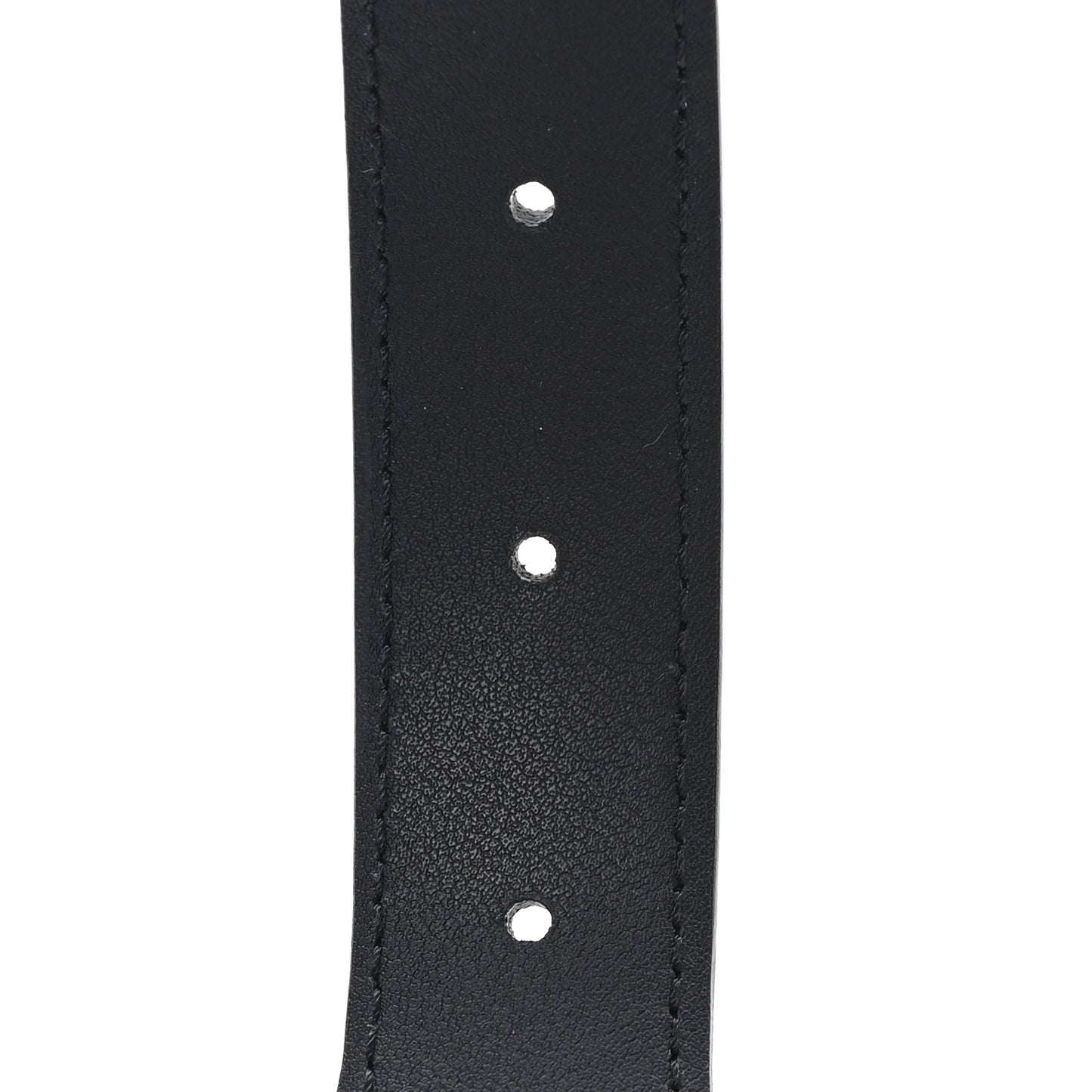 Efesto Leather Horsebit 25mm Belt 95 38 Black