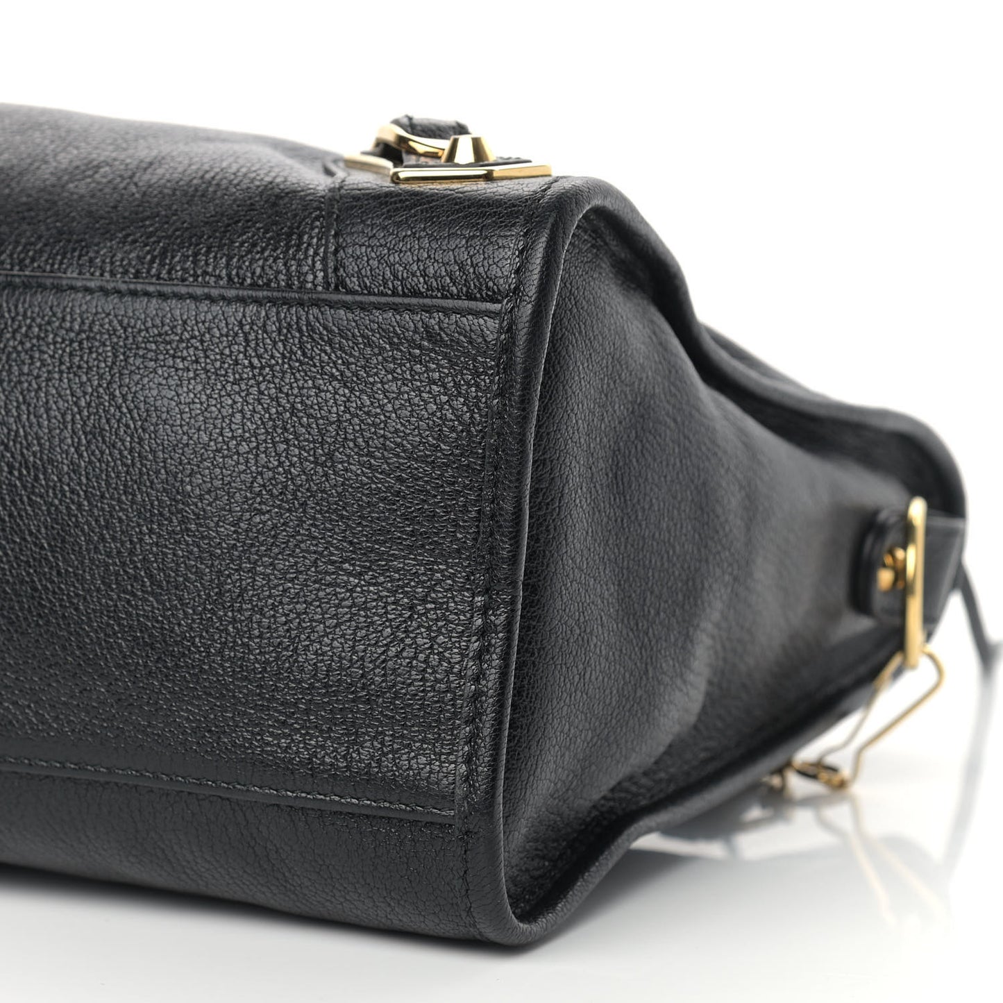 Chevre Gold Metallic Edge Hardware City Black