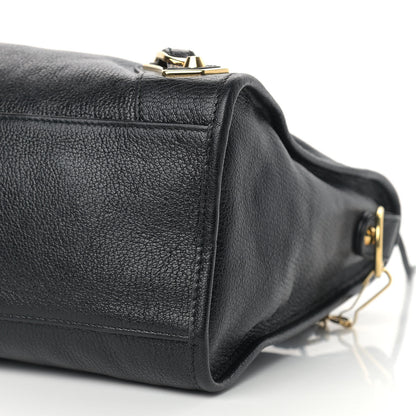 Balenciaga Chevre Gold Metallic Edge Hardware City Black 9 of 11