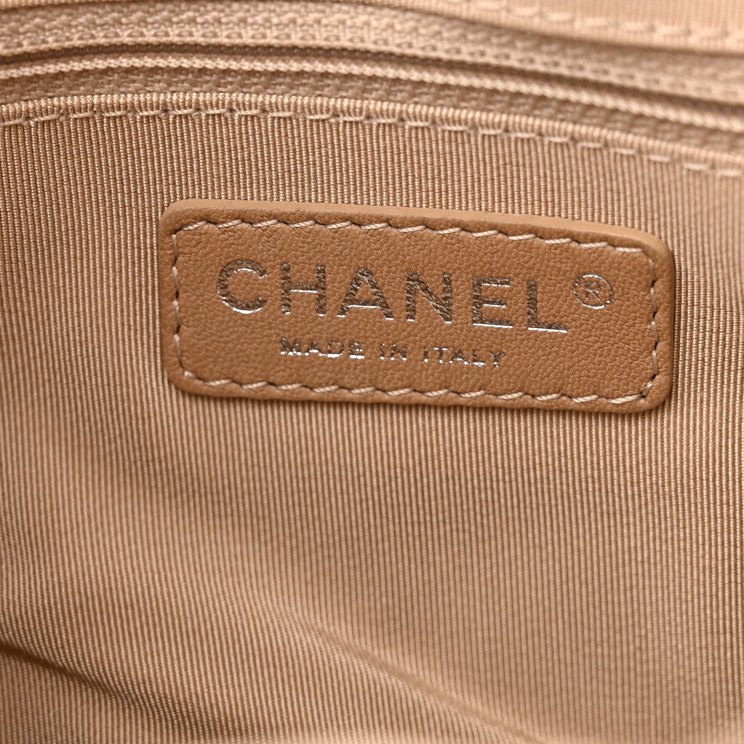 Chanel Caviar Quilted Timeless Accordion Flap Light Beige 6 of 11