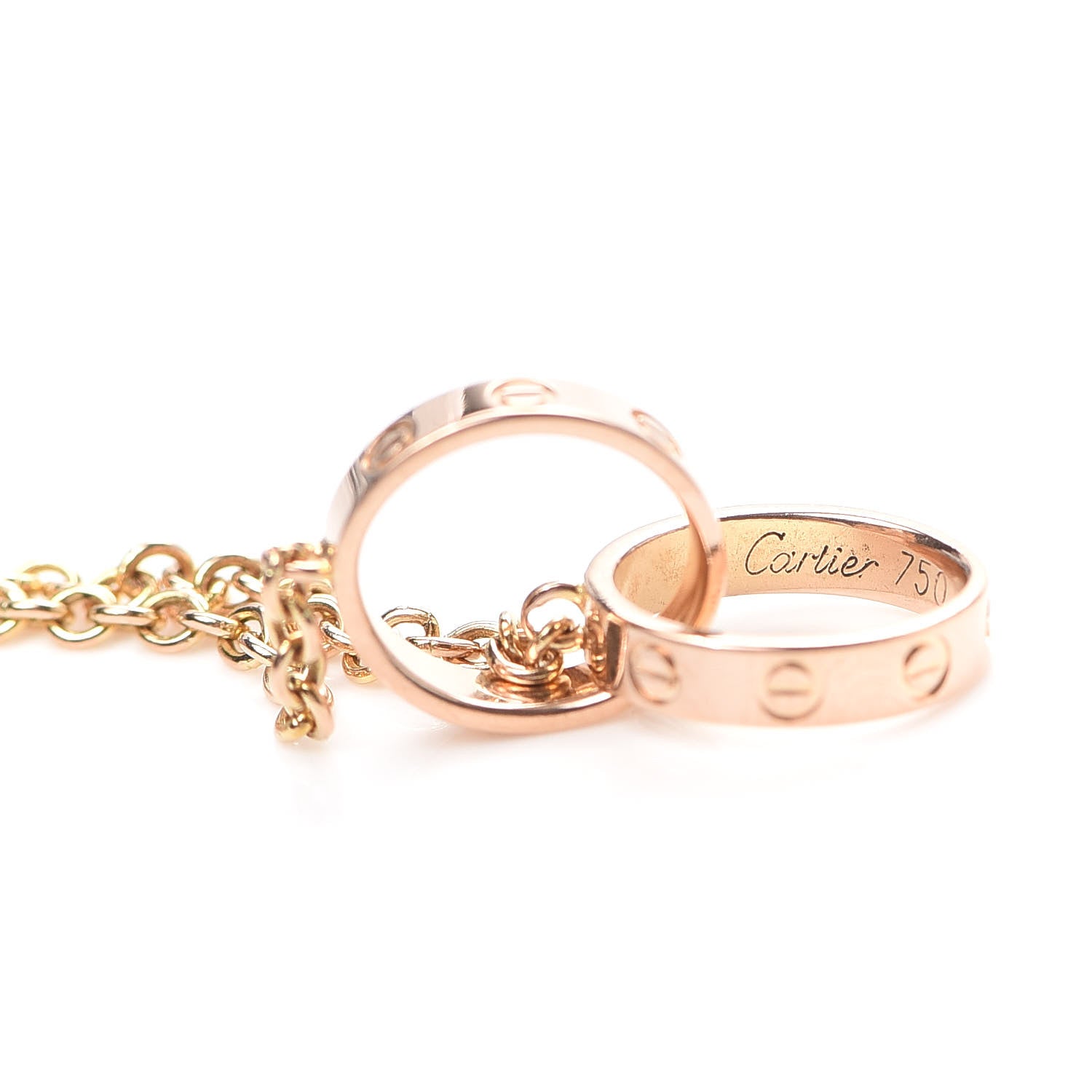 Cartier 18K Pink Gold Interlocking LOVE Bracelet 5 of 7