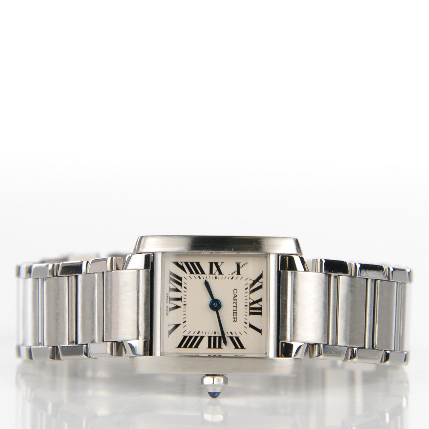 Cartier Stainless Steel 20mm Tank Francaise Quartz Watch 3 of 11