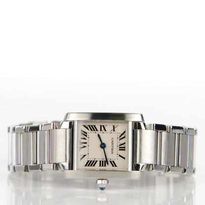 Cartier Stainless Steel 20mm Tank Francaise Quartz Watch 3 of 11
