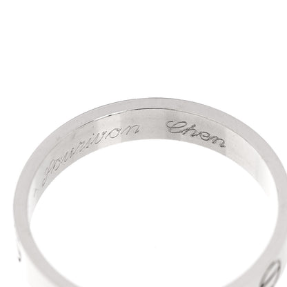 Cartier 18K White Gold 3.5mm LOVE Wedding Band Ring 56 7.75 5 of 6