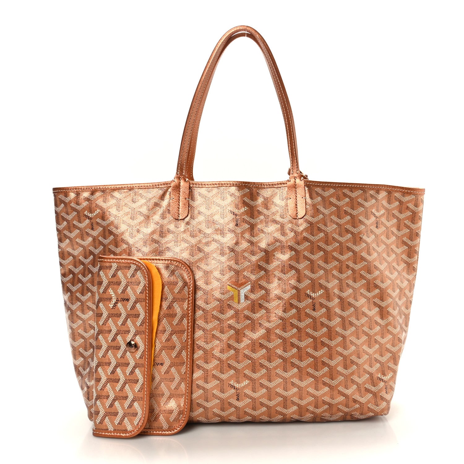 GOYARD Goyardine Precious Metals Saint Louis PM in the color Rose Gold by FASHIONPHILE