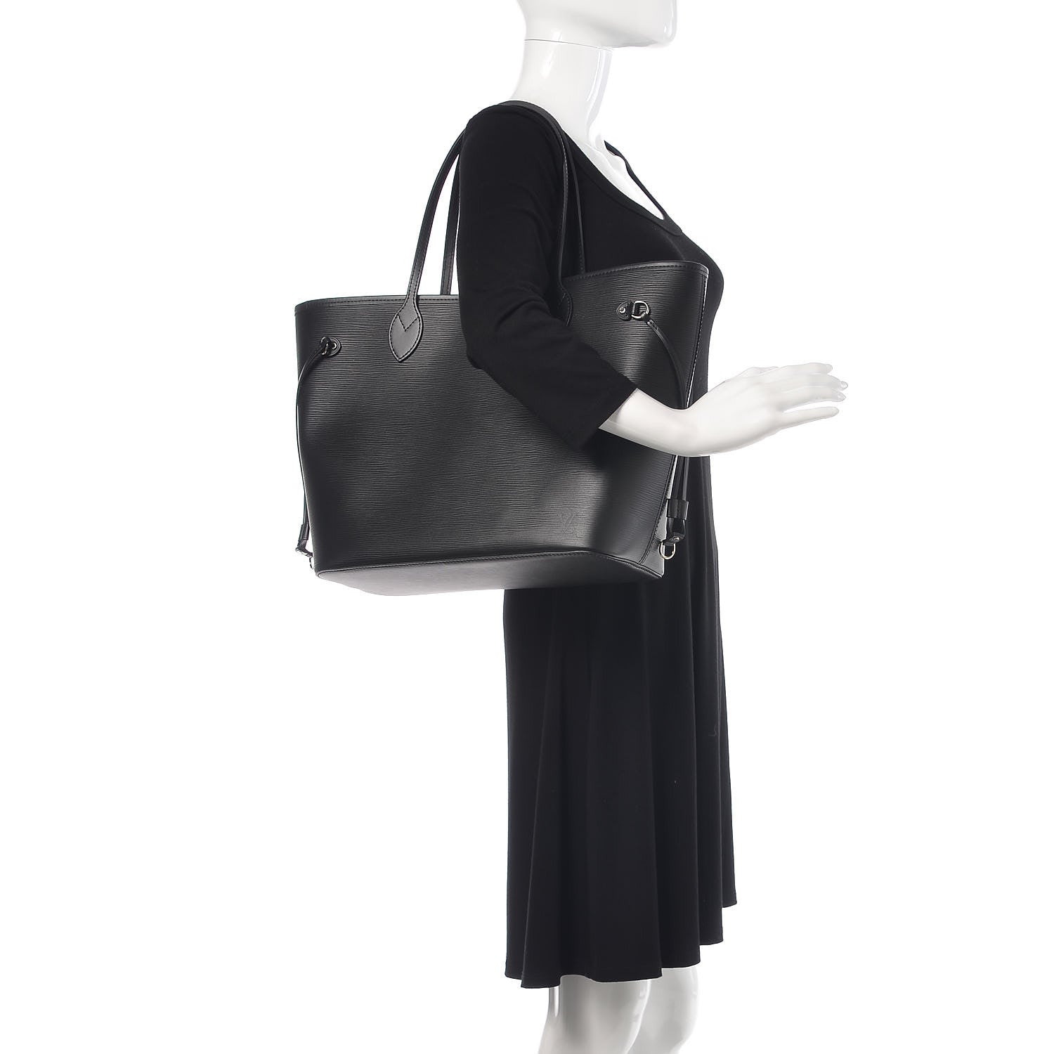 Louis Vuitton Epi Neverfull MM Black 2 of 10