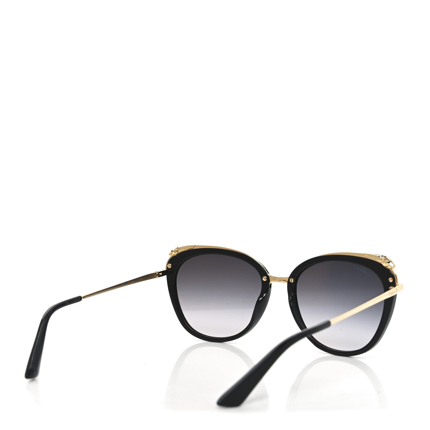 Cartier Panthere De Cartier Sunglasses CT0150S Black Gold 4 of 7