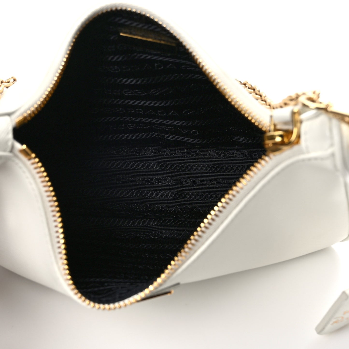 Saffiano Re-Edition 2005 Shoulder Bag White