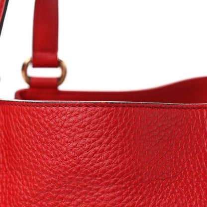 Gucci Pebbled Calfskin Medium Soho Shoulder Bag Red 8 of 9
