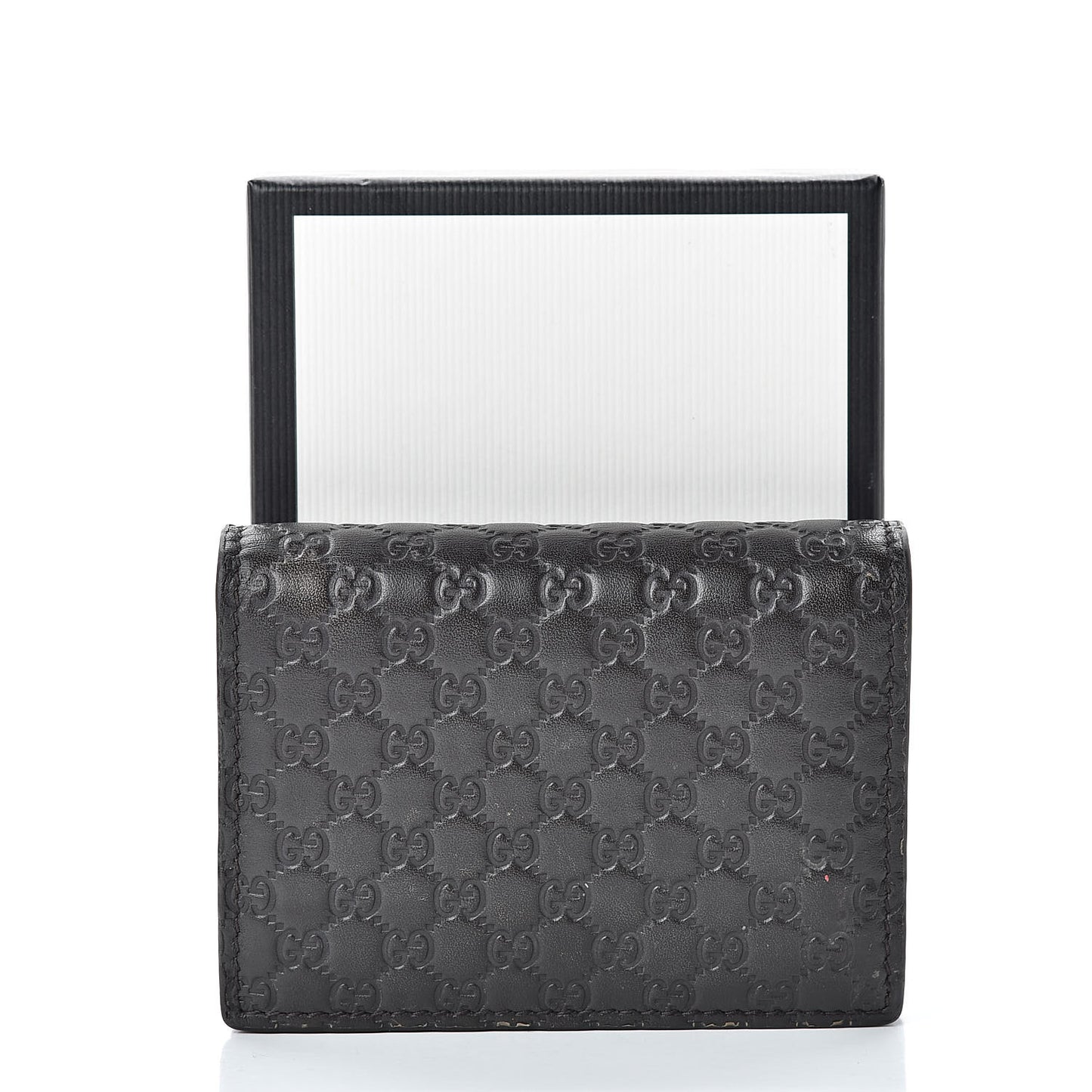 Microguccissima Card Case Wallet Black