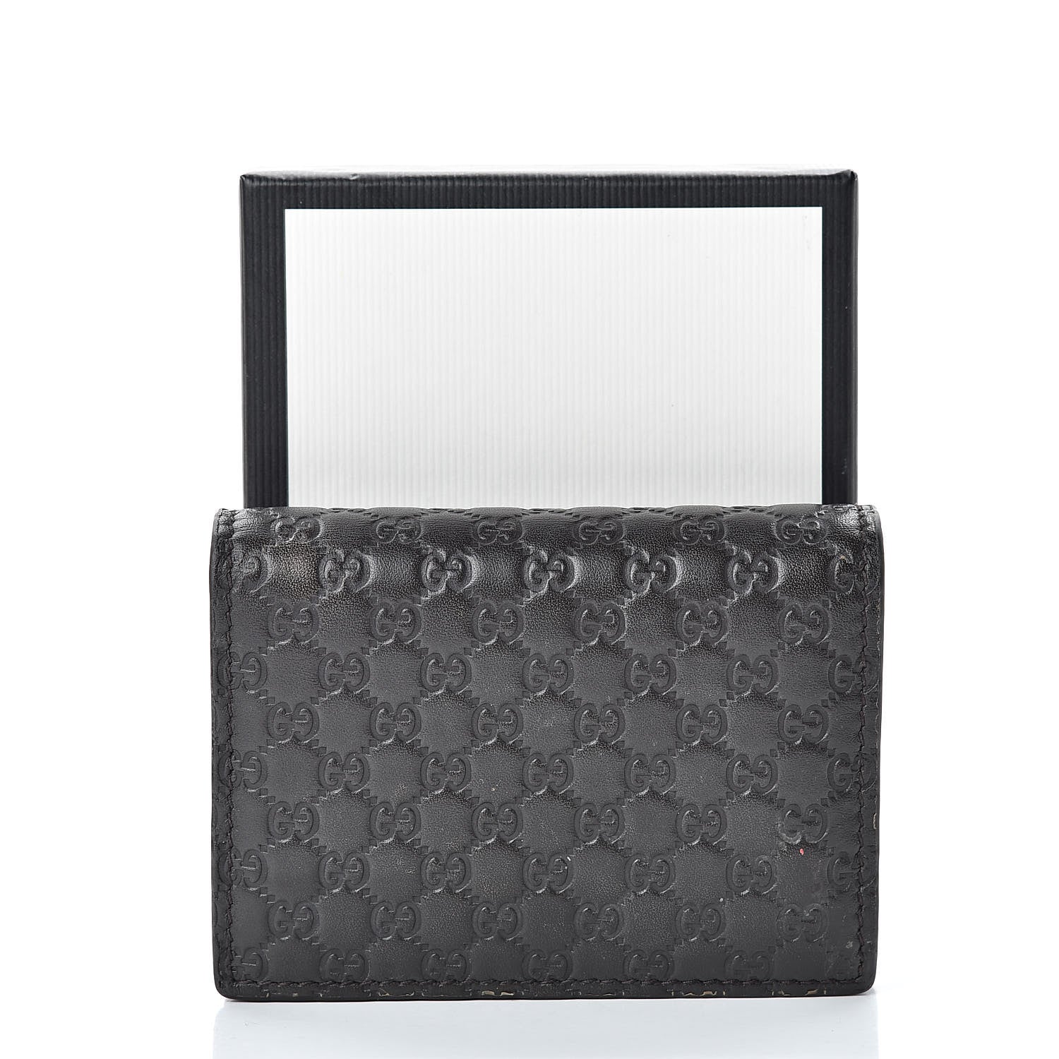 Gucci Microguccissima Card Case Wallet Black 13 of 13