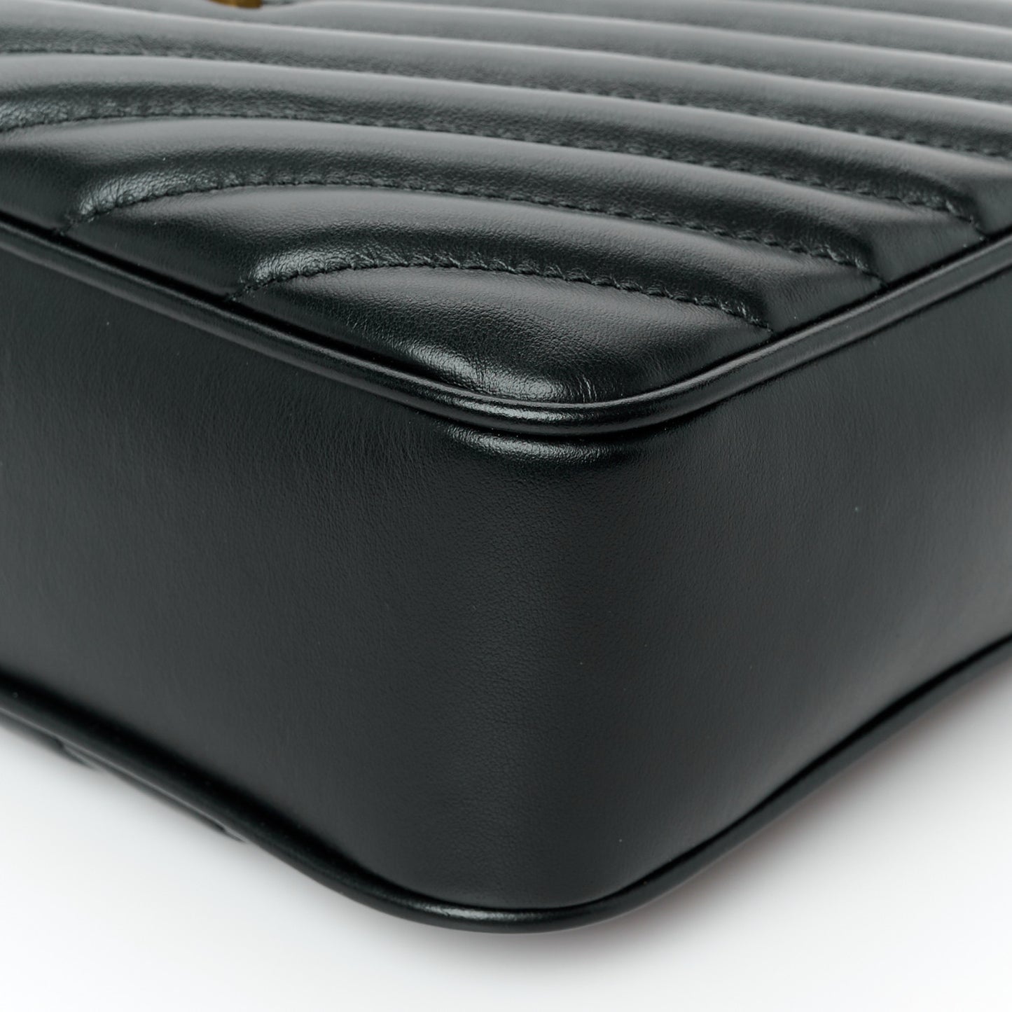 Calfskin Matelasse Monogram Lou Camera Bag Black