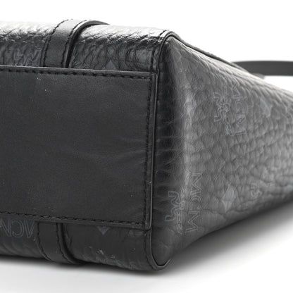MCM Visetos Mini Toni Shopper Tote Black 9 of 11