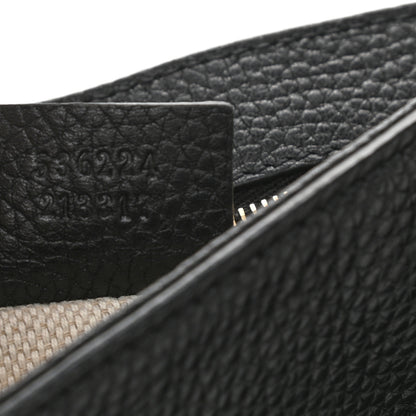 Gucci Pebbled Calfskin Medium Soho Flap Crossbody Black 7 of 10