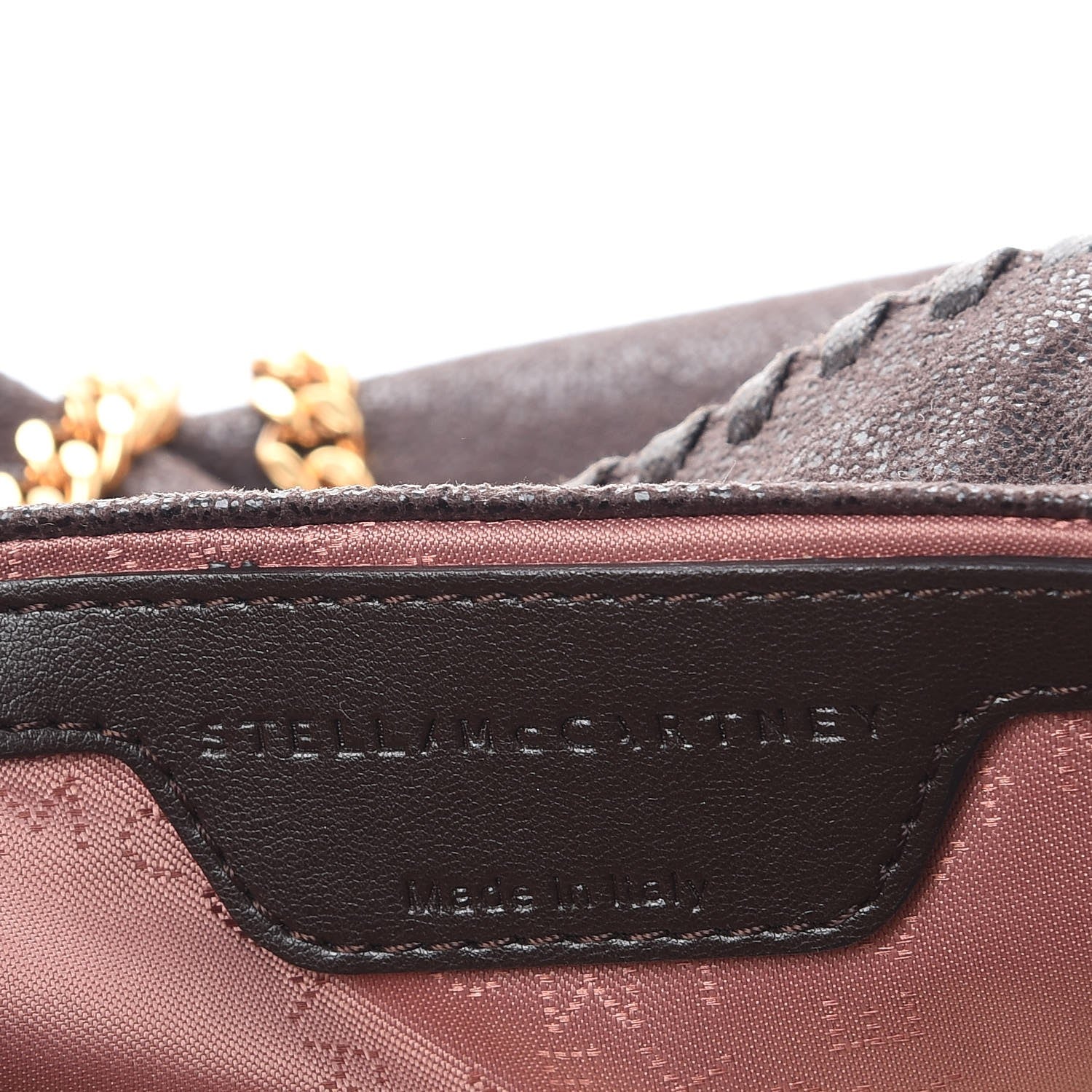 Stella McCartney Shaggy Deer Mini Falabella Fold Over Tote Brown 6 of 7