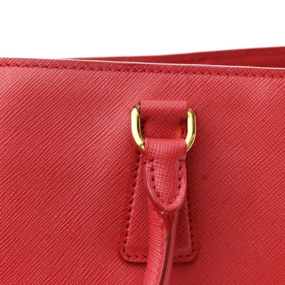 Prada Saffiano Lux Large Tote Fuoco 18 of 19