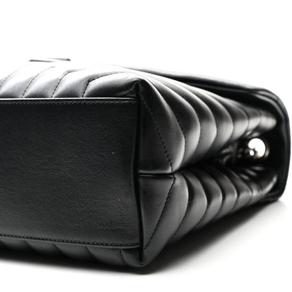 Saint Laurent Calfskin Y Quilted Monogram Medium Loulou Chain Satchel Black 9 of 9