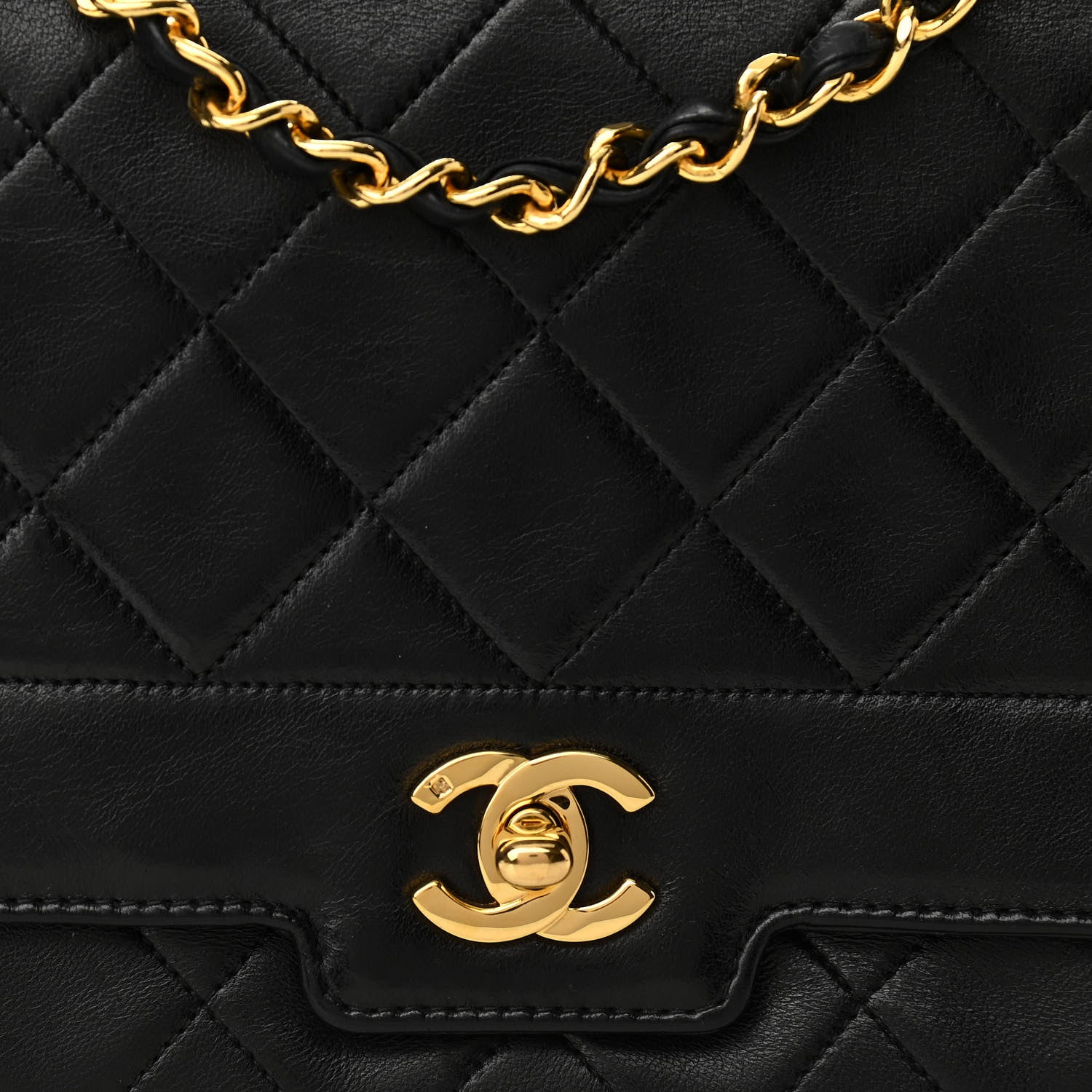 Chanel Lambskin Quilted Medium Single Flap Black 9 of 11