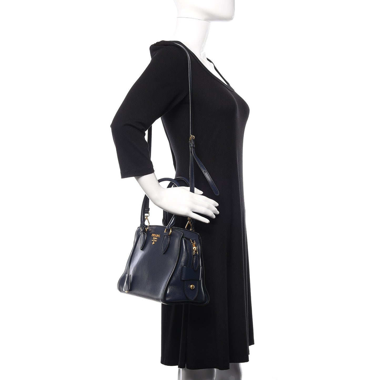 Glace Calfskin Shoulder Bag Baltico