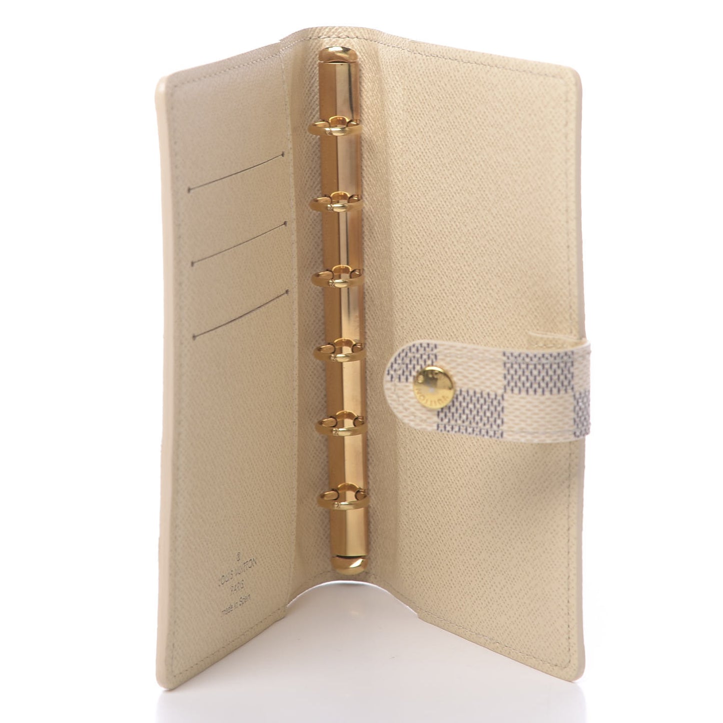 Damier Azur Small Ring Agenda Cover