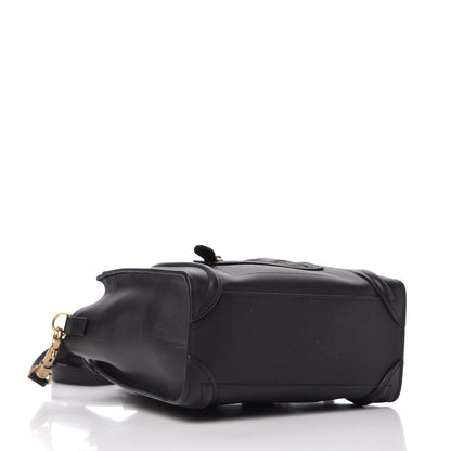 Celine Smooth Calfskin Nano Luggage Black 4 of 9