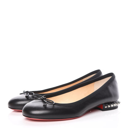 Christian Louboutin Shiny Nappa La Massine Flats 35 Black 3 of 8